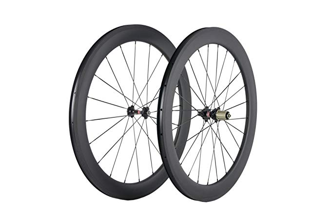 Sunrise Bike Carbon Wheels 60mm Depth 25mm Width Clincher Wheelset 700c Road Cycling Rim
