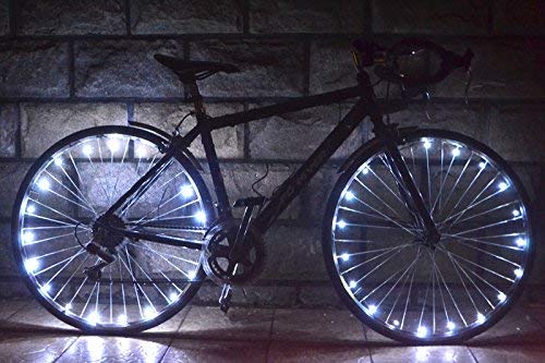 Glovion Update Version Super Bright 20 Pcs LED Bike Bicycle Cycling Wheel Spoke Light 4 Color Option (1 Package for One Wheel)