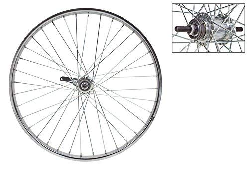 Wheel Master Rear Bicycle Wheel 24 x 2.125 36H, Coaster, Bolt On, Silver