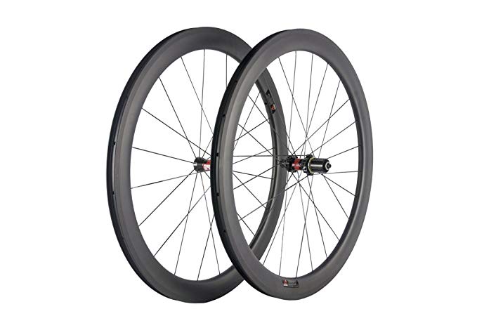 SUPRETEAM 50mm Carbon Clincher wheelset 700C 25mm Width