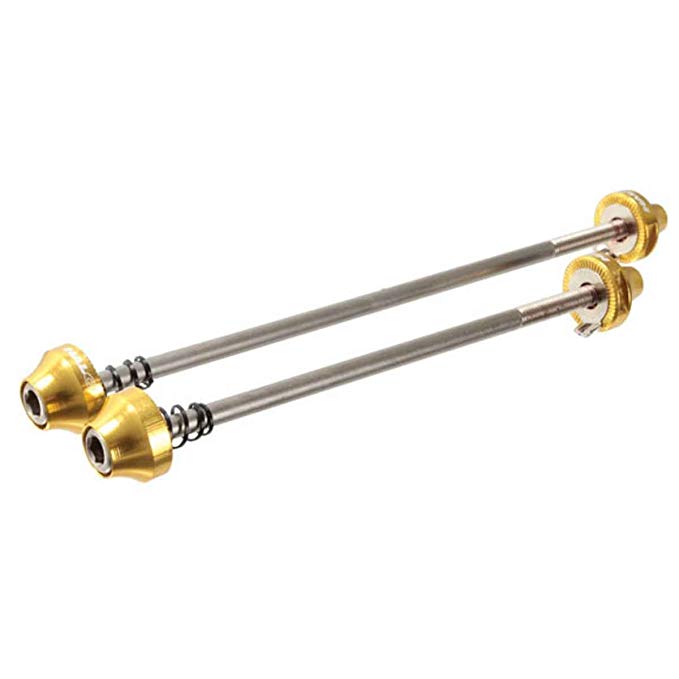 Halo Hex Key wheel skewers, F/R - gold