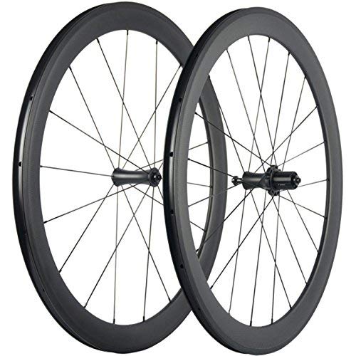 Wilee Bike 50mm Carbon Wheelset Clincher 23mm Width 3K Matte Basalt Brake Surface With R7 Hub