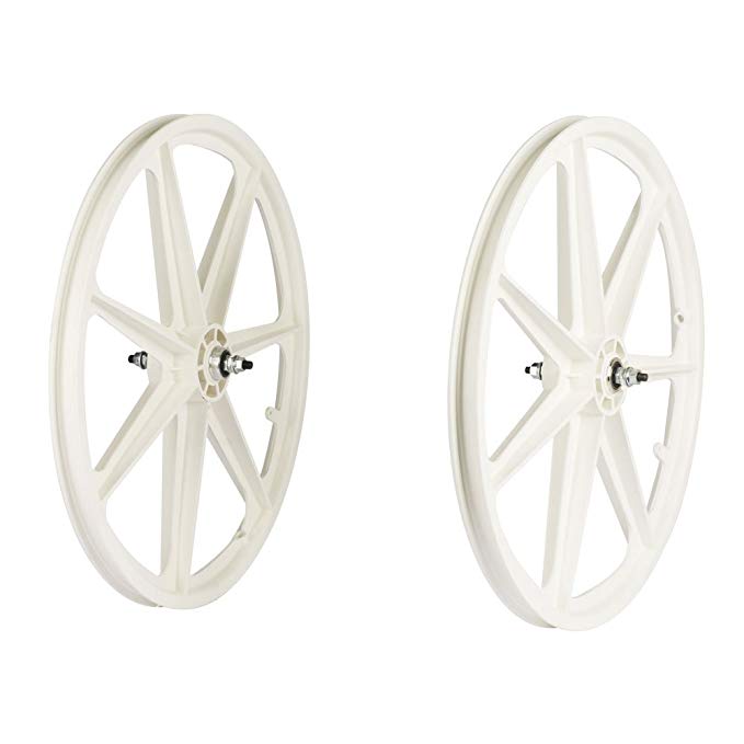 Skyway 24 Tuff Retro 7 Spoke Mag 3/8 nutted 24 x 1.75 Freewheel White