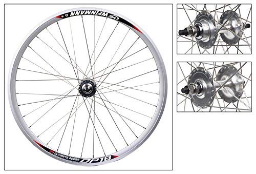 Wheel Master Weinmann DP18 Wheel Set - 700c, 36H, Fixie/Freewheel, All-Silver