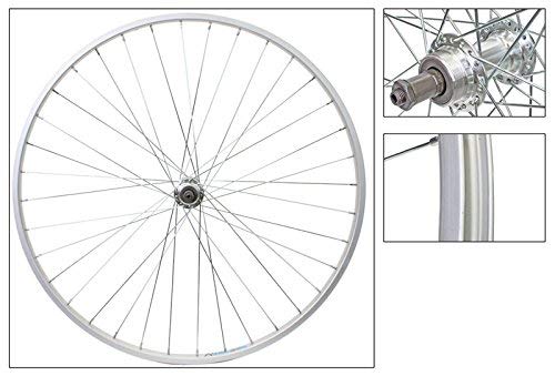 Wheel Rear 700 x 25, WEI-AS23X, QR Alloy FW 5/6/7 spd Silver Hub, 14g UCP spokes, 36H