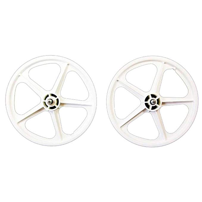 Skyway White BMX Wheelset, 16 x 1.75