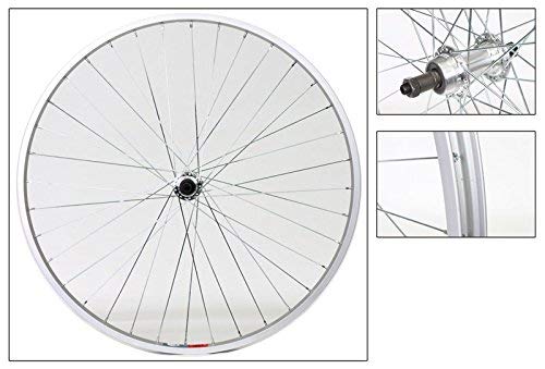 Wheel Rear 700 x 28/35 Silver, QR, Alloy QR Silver FW 5-7Sp, 14g UCP Spokes, 36H