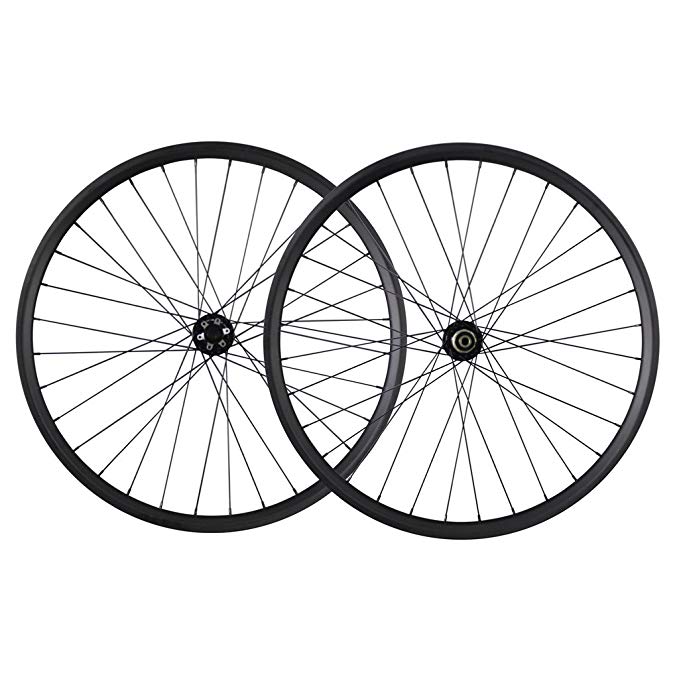 ICAN 29er Mountain Bike Carbon Wheelset Clincher Tubeless Ready 35mm Width Rim Shimano or Sram XD Driver 10/11 Speeds