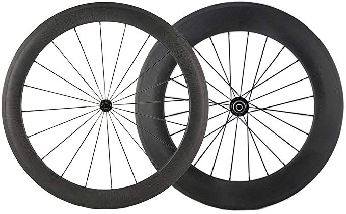 Sunrise Bike 1 pair of Front 60mm Rear 88mm Carbon Wheelset 700c Clincher Wheel Cycling Road
