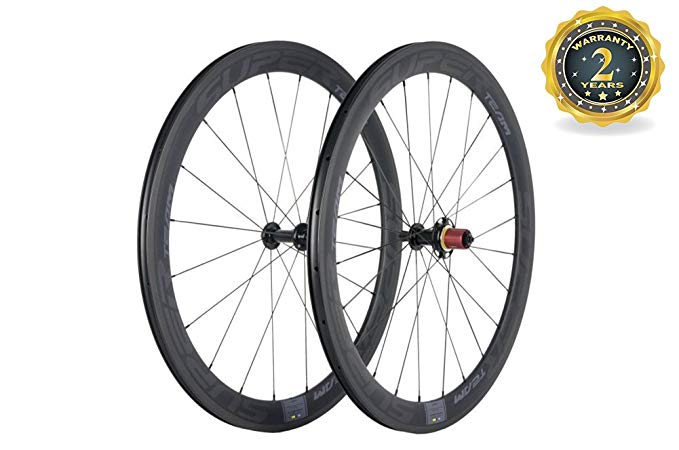 Superteam 700c Clincher Wheelset 50mm Depth Carbon Sapim Spoke Wheels Decals