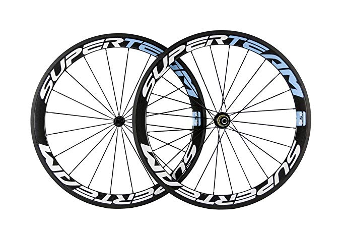 Superteam 100% T700c Carbon Wheels 50mm Clincher Wheelet 700C Matt Finish For Road Bicycle