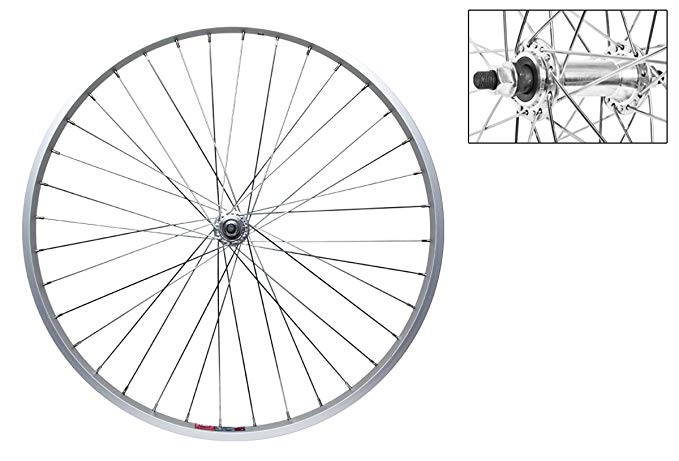 Wheel Master Front Bicycle Wheel 26 x 1.5 36H, Alloy, Bolt on, Silver, 3/8