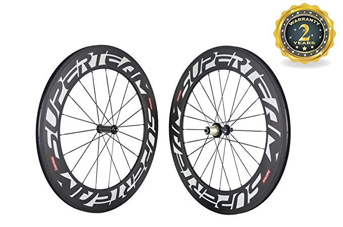 Superteam 88mm Clincher Carbon Cycling Wheelset 23mm Width 700c Road Wheels